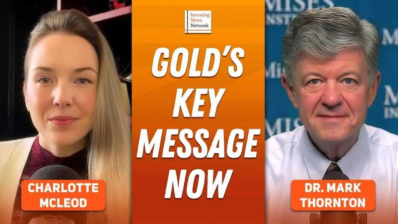 <strong>Dr. Mark Thornton, senior fellow at the Mises Institute, discusses the factors that have taken the gold price to all-time highs. In his view, the key driver is government actions like overspending, borrowing and money printing, none of which are likely to abate soon.  </strong>
He also shares his bullish outlook for silver.
<strong><em></em>Securities Disclosure: I, Charlotte McLeod, hold no direct investment interest in any company mentioned in this article.</strong>
This post appeared first on investingnews.com Dr. Mark Thornton: Gold Ringing Alarm Bells, Silver Setting Up to Skyrocket
